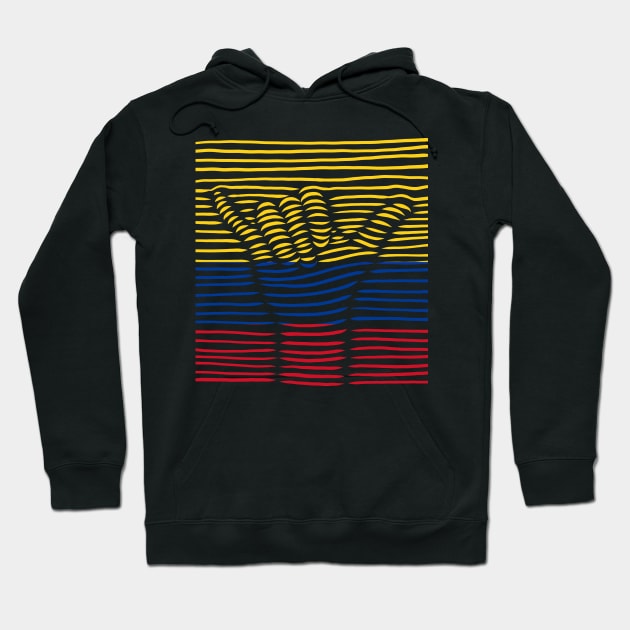 Colombia Proud Flag, Colombia gift heritage, Colombian girl Boy Friend Hoodie by JayD World